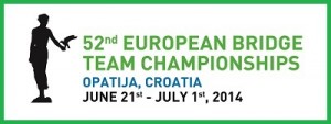 52 european bridge team championship - logo